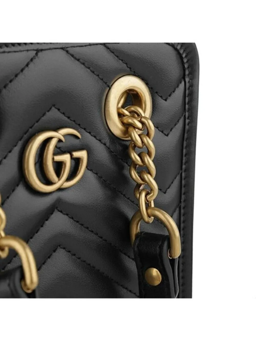 Gucci Shoulder Bag GG Marmont Black - Picture 9 of 9